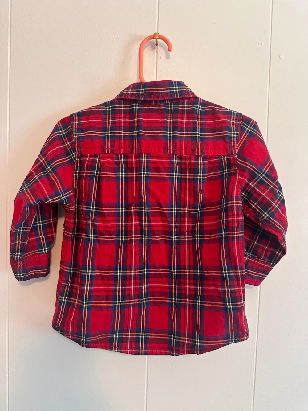 OshKosh Red Plaid Button-Up Shirt 18 months